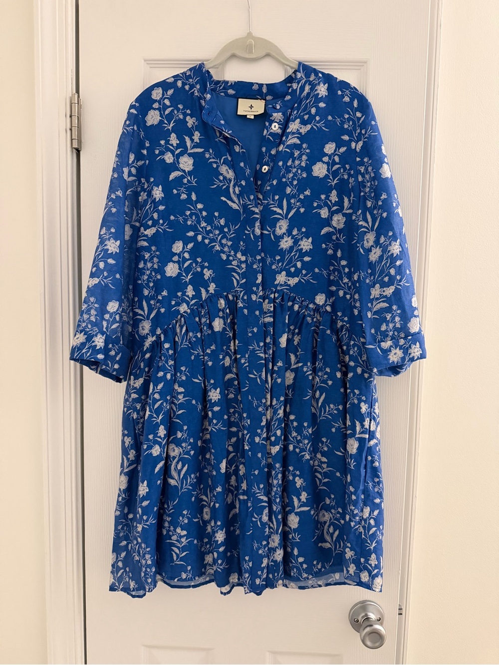 Tuckernuck Floral Blue ShirtDress